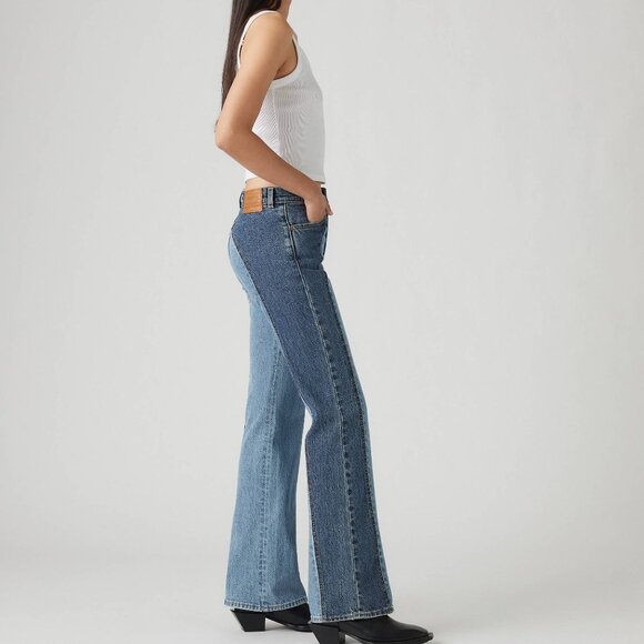 Levi_s Wedgie Bootcut Western Women_s Jeans Color Practically Pieced - Picture 2 of 4